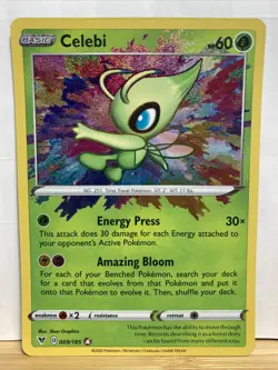 Pokemon Vivid Voltage Celebi Amazing Rare Foil Card 009/185 - Image 1