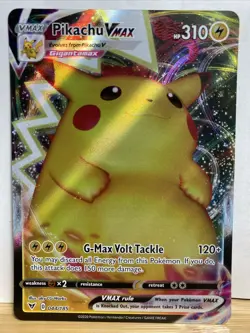 Pokemon Vivid Voltage Pikachu VMax Full Art Foil Card 44/185 - Image 1