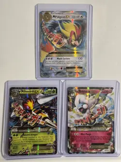 Pokemon Mega Evolution EX Holo LP Lot x3 cards MPidgeot, MBeedrill, MAlteria - Image 1