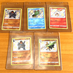 Lot of 5 Shining Fates "Shiny" Pokemon Cards Scorbunny, Chewtle, Sirfetch'd + - Image 1