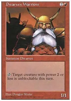 Dwarven Warriors - 5E MTG - Medium Play - Image 1