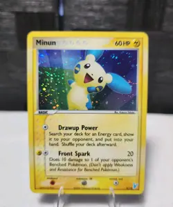 Pokemon card Minun 6/12 -Trainer Kit 2: Plusle & Minun LP Holo - Image 1