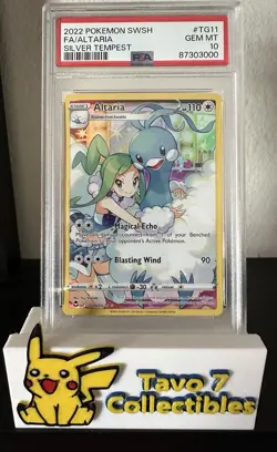 PSA 10 Altaria Holo Rare TG11/TG30 Silver Tempest Trainer Gallery Pokemon Card - Image 1