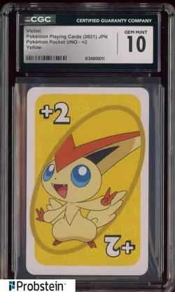 2021 Pokemon Japanese Playing Cards Pocket UNO Yello Vittini CGC 10 GEM MINT - Image 1