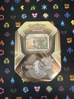 Pokemon Triple Whammy SLAKING Tin 3 Booster Packs 3 Foil Cards TCG New & Sealed - Image 1