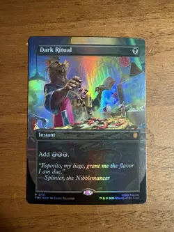 MTG Dark Ritual #131 Foil Teenage Mutant Ninja Turtles Near Mint - Image 1