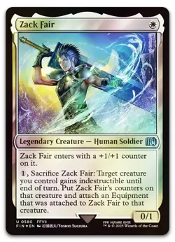 Zack Fair (Surge Foil) #580 (LP) Final Fantasy FIN Magic MTG - Image 1