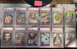 One Piece Film Red English PSA 10 Set GEM MINT (12 Card Lot Sale) - Image 1