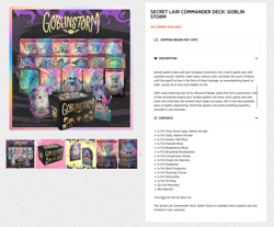 MTG Secret Lair Commander Deck: Goblin Storm - Shipped - PreSale - Sealed - Image 1
