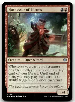 Harnesser of Storms #137 (Foil) (NM) Bloomburrow BLB Magic MTG - Image 1
