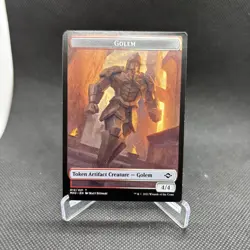 MTG - Golem Token 12 NM Modern Horizons 2 - Image 1