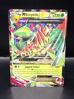 Pokemon XY Ancient Origins Mega Sceptile EX Holo Ultra Rare Card 8/98 NM - Image 1