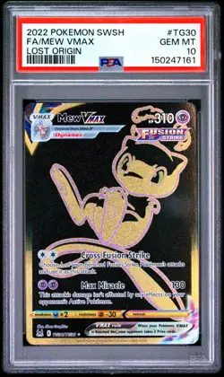 2022 POKEMON SWORD & SHIELD LOST ORIGIN #TG30 FULL ART/MEW VMAX 🔥PSA 10🔥 - Image 1