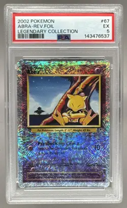 143476537 Abra 2002 Pokemon Legendary #67 Reverse Holo PSA 5 - Image 1