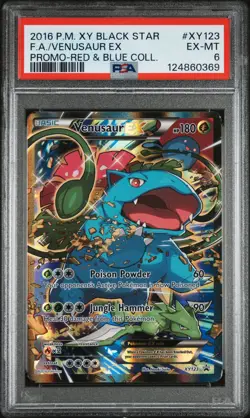 2016 Pokemon XY Promos XY123 Venusaur EX PSA 6 124860369 - Image 1