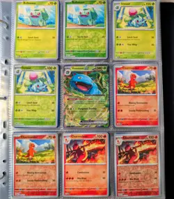 Pokemon SV 151 Complete Base Set w/ Reverse Holos EX Promos 347 Cards W/ Binder - Image 1
