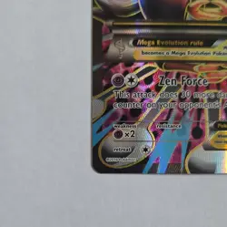 Pokemon TCG M Alakazam EX 118/124 Fates Collide Mega Full Art Holo Ultra Rare EN - Image 2
