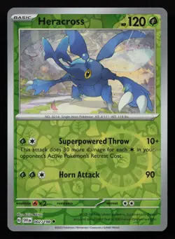 Heracross 002 Reverse Holo Uncommon Scarlet & Violet Pokemon NM - Image 1