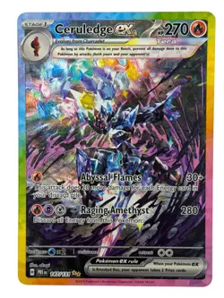 2025 Pokemon Prismatic Evolutions Ceruledge Ex Holo Special Illustration Rare - Image 1