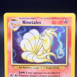 Ninetales 12/102 - Holo Rare - Base Set - 1999 Pokemon WotC Vintage - MP - Image 2