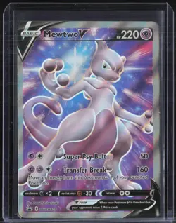 2022 Pokemon Black Star Promo #SWSH229 Mewtwo V - Image 1