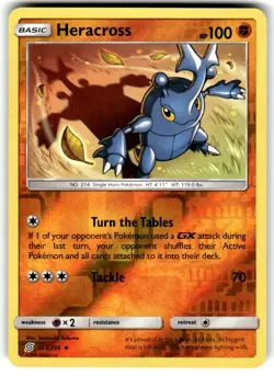 Heracross Reverse Holo Uncommon Unified Minds 107/236 NM - Image 1