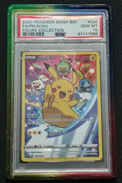 Pikachu SWSH020 Figure Swsh Black Star Promo Pokemon PSA 10 - Image 1