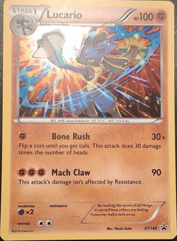 Pokemon TCG Lucario XY XY140 Holo Promo English - Image 1
