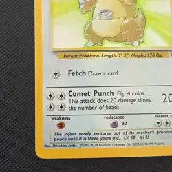 Wizards of the Coast Kangaskhan 5/64 Jungle Unlimited Holo Rare Basic 90HP 1999 - Image 5
