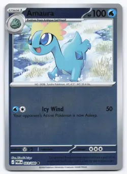 Pokemon TCG Amaura 023/088 Reverse Holo Perfect Order NM - Image 1