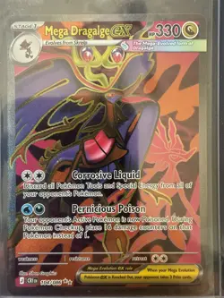 Pokemon TCG Mega Dragalge ex 104/086 Ultra Rare Full Art Chaos Rising EN - Image 1
