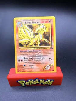 Blaine's Ninetales Pokemon TCG Gym Challenge 21/132 Unlimited Rare Regular HP - Image 1