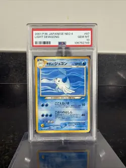 Pokemon Light Dewgong Darkness and to Light 087 Japanese PSA 10 2001 Uncommon - Image 1