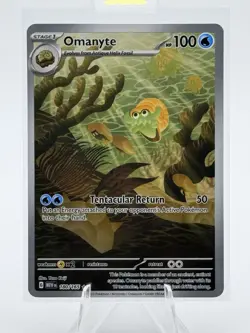 Pokemon TCG Omanyte Scarlet & Violet 151 Illustration Rare 180/165 NM or better - Image 1