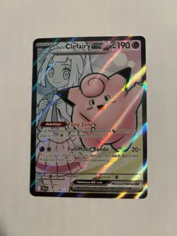 Pokemon TCG: Lillie's Clefairy EX Holo Full Art 173/159 Journey Together - Image 1