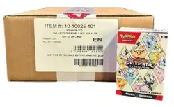 Pokemon Scarlet & Violet Prismatic Evolutions Booster Bundle 25 Box Case #OUD - Image 1