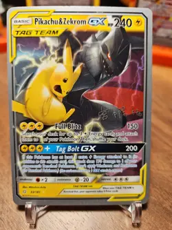 Pikachu & Zekrom GX 33/181 Pokemon World Championships 2019 NM - Image 1