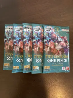One Piece Two Legends OP-08 Lot Of Five 5 Booster Packs English - Image 1