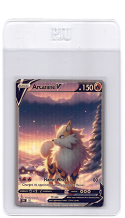 CUSTOMmade madeTOorder full art holo pokemon card PTL316 Arcanine - Image 1