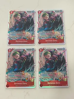 Roronoa Zoro Eb04-007 Sr English Set Of 4 Near Mint Op15 (Play Set Of 4) - Image 1