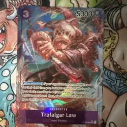 One Piece CCG Trafalgar Law OP05-069 SR Foil Alt Art Awakening of New Era EN - Image 1