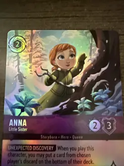 Disney Lorcana Winterspell-Anna Little Sister #209/204 Epic Foil M/NM - Image 2