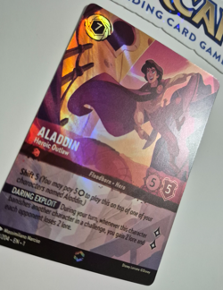 Disney Lorcana The First Chapter Enchanted Aladdin Heroic Outlaw EN NM Rare - Image 3