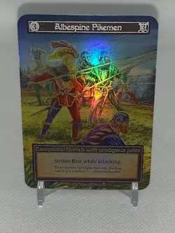 Sorcery Contested Realm: Alpha Albespine Pikemen Foil - Image 1