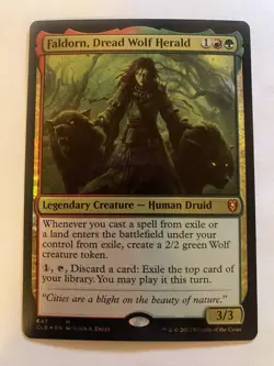 Faldorn, Dread Wolf Herald Commander Legends: Battle for Baldur's Gate Foil - Image 1