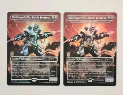 2x Mechagodzilla, Battle Fortress -(Hangarback Walker) - Promo - Foil - NM - MTG - Image 1