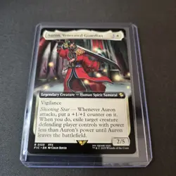 MTG Auron, Venerated Guardian 130 Extended Art Regular Rare Final Fantasy FIC - Image 2