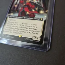 MTG Auron, Venerated Guardian 130 Extended Art Regular Rare Final Fantasy FIC - Image 5