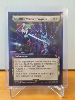MTG Magic The Gathering FIC Extended Art #108 SOLDIER Military Program - Image 1