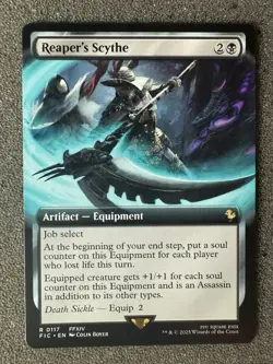 MtG Final Fantasy FIC Reaper's Scythe R 0117 Extended Art Non-Foil - Image 1